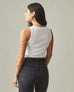 Women's Rib Tank - White